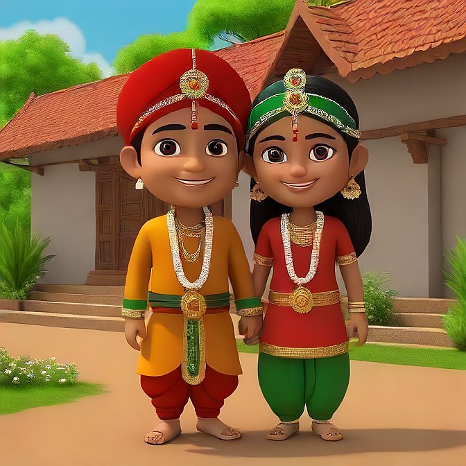 3D cartoon character art